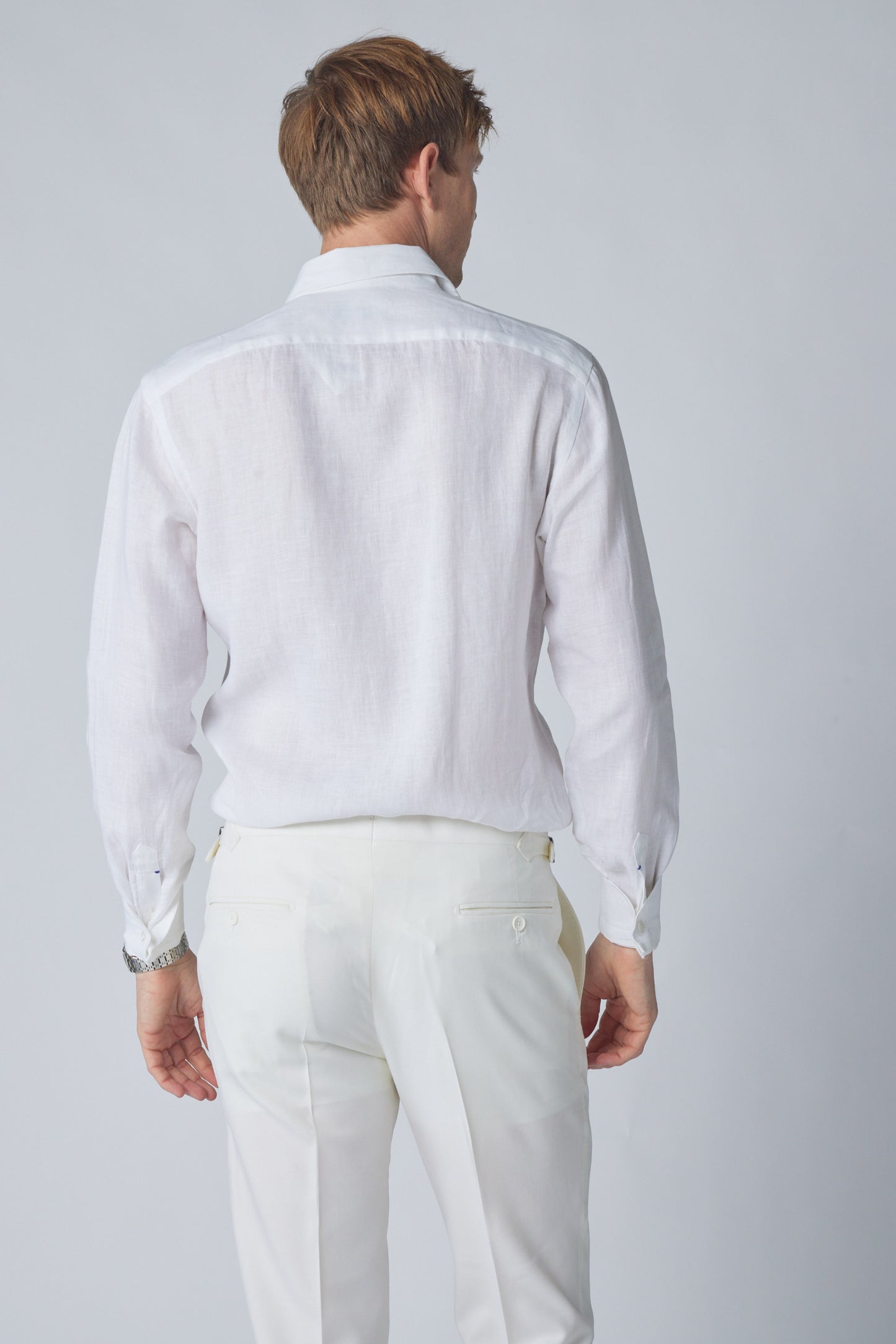 Linen Work Shirt in White