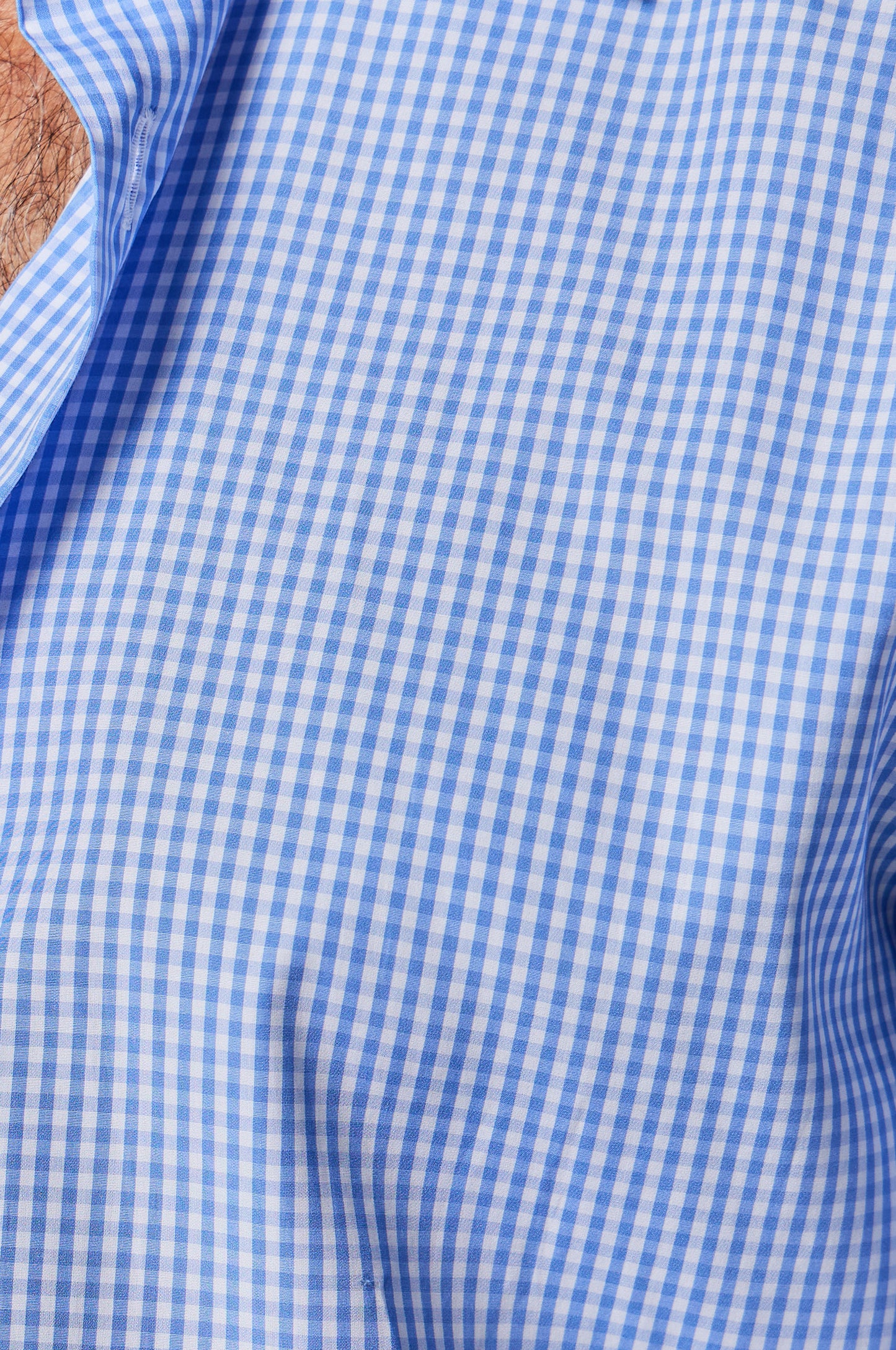 Small Gingham Shirt in Light Blue