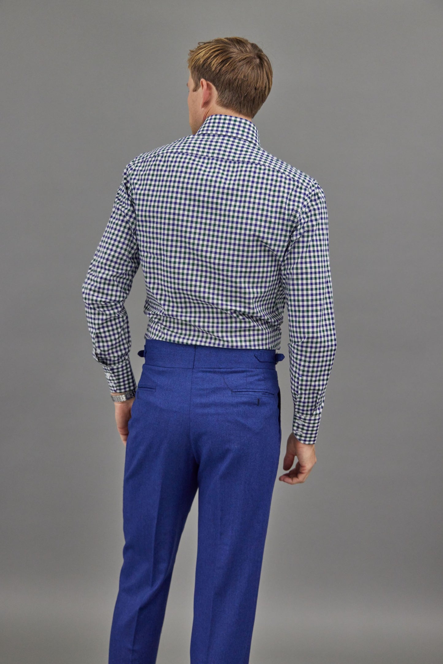 Green/Navy Check Shirt