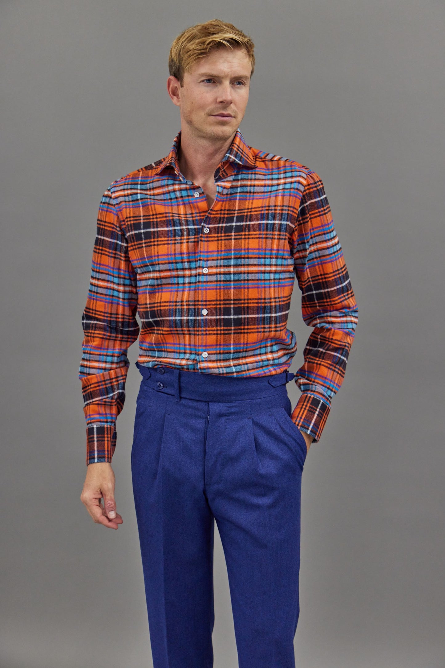 Bold Plaid Flannel Shirt