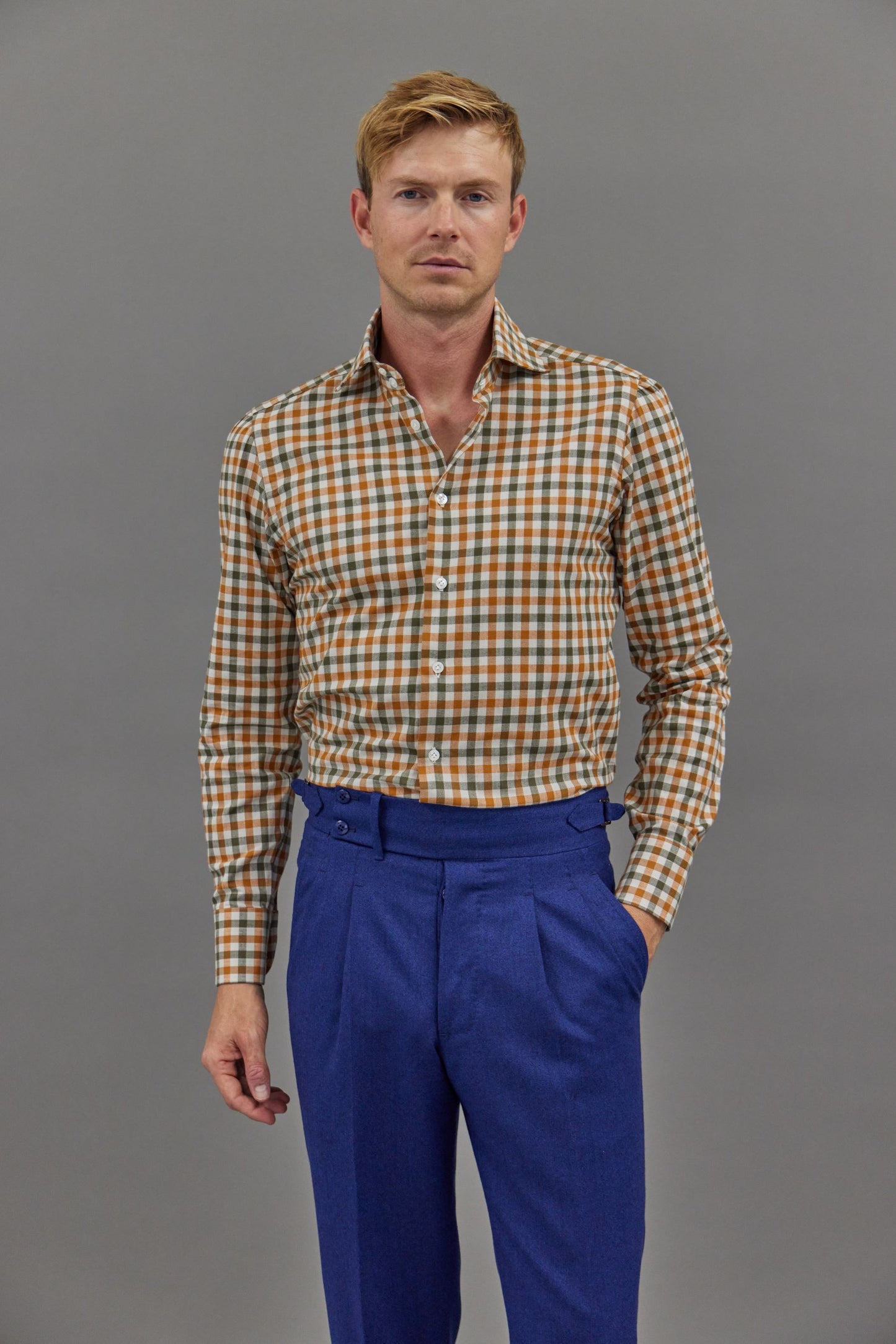 Brushed Twill Check Shirt