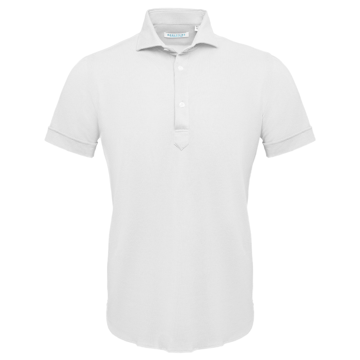 Knit Polo in White