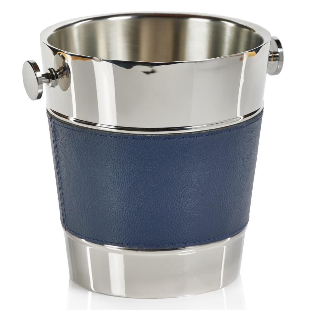 Laguna Nickel and Leather Double Wall Wine Cooler