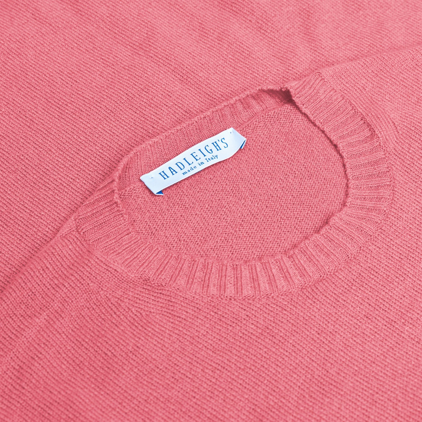 Cashmere Crewneck Sweater in Hot Pink