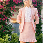 Barbara Blazer in Light Pink Tweed
