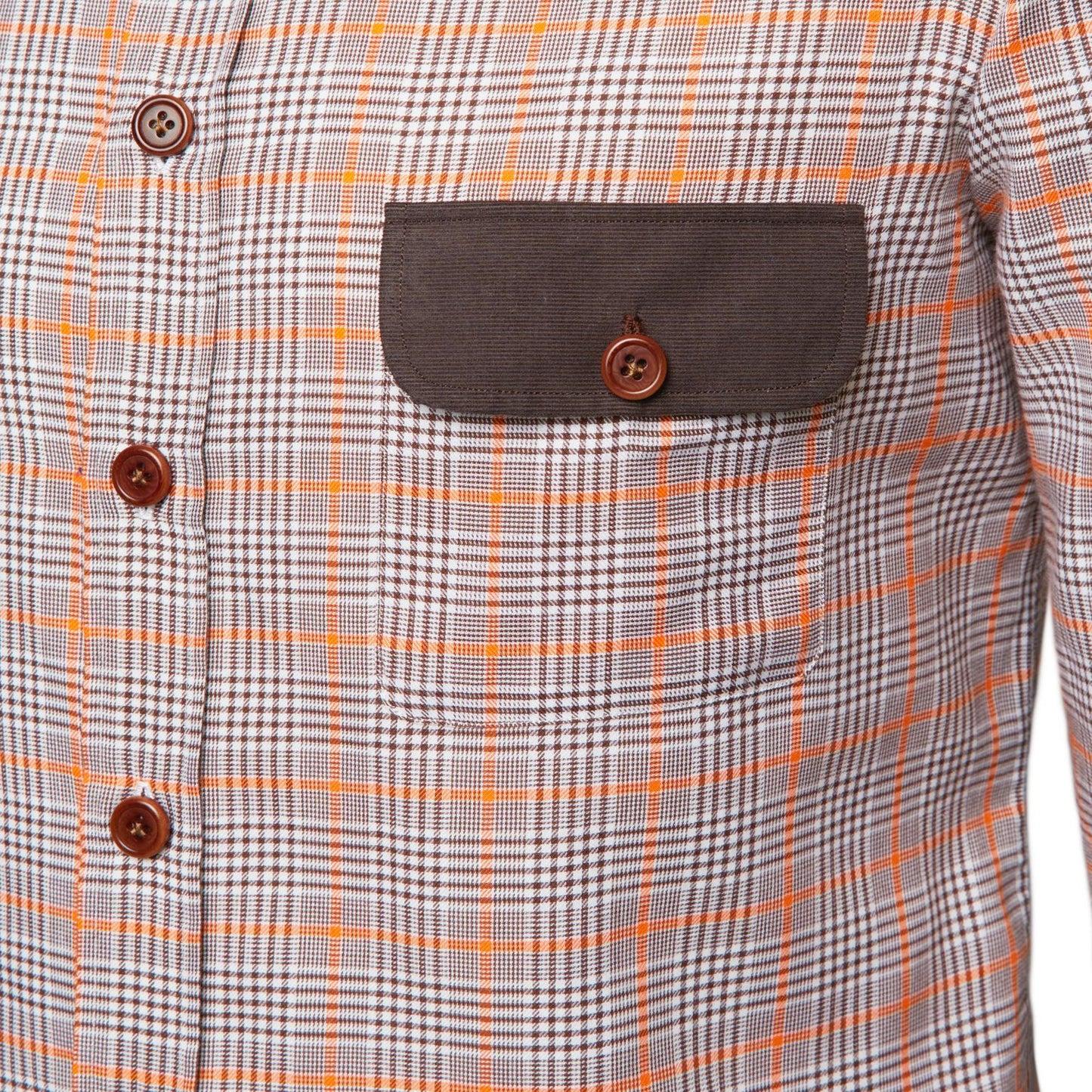 Rip Field Shirt in Orange Plaid