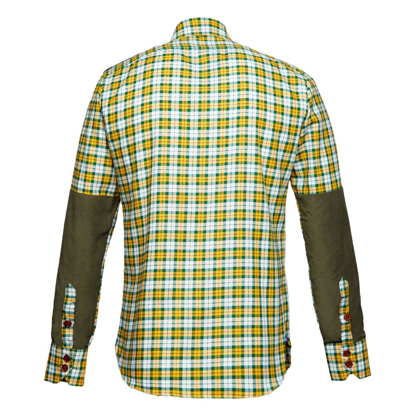 Rip Field Shirt in Yellow/Green Over Check