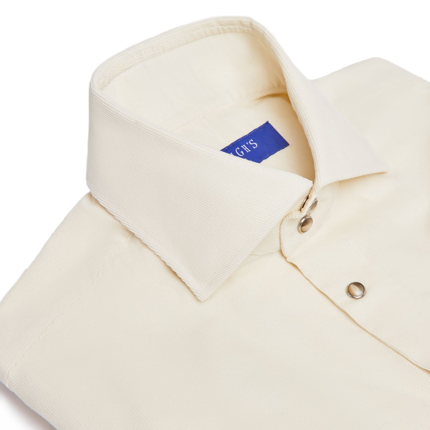 Kacey Shirt in Ivory Pinwale Corduroy