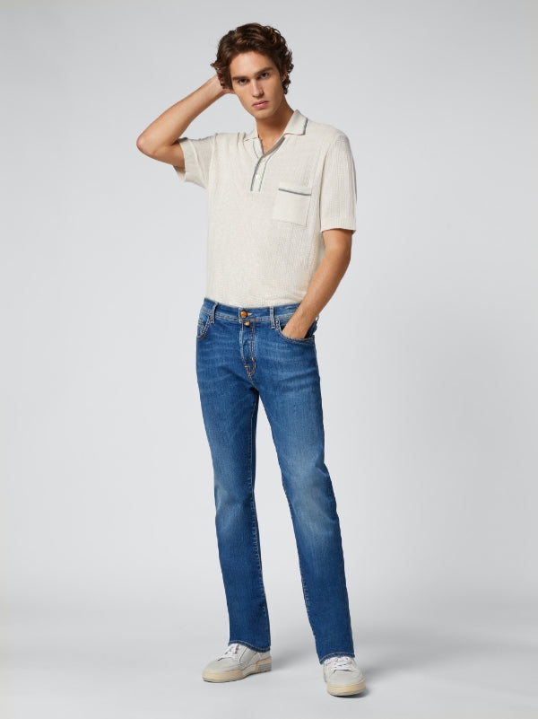 Bard Slim Fit Jeans in Medium Blue