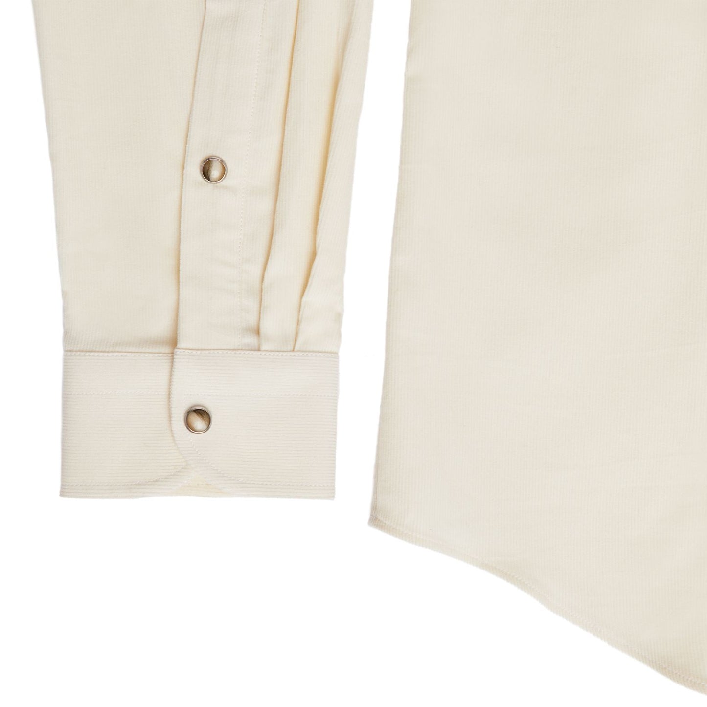 Kacey Shirt in Ivory Pinwale Corduroy