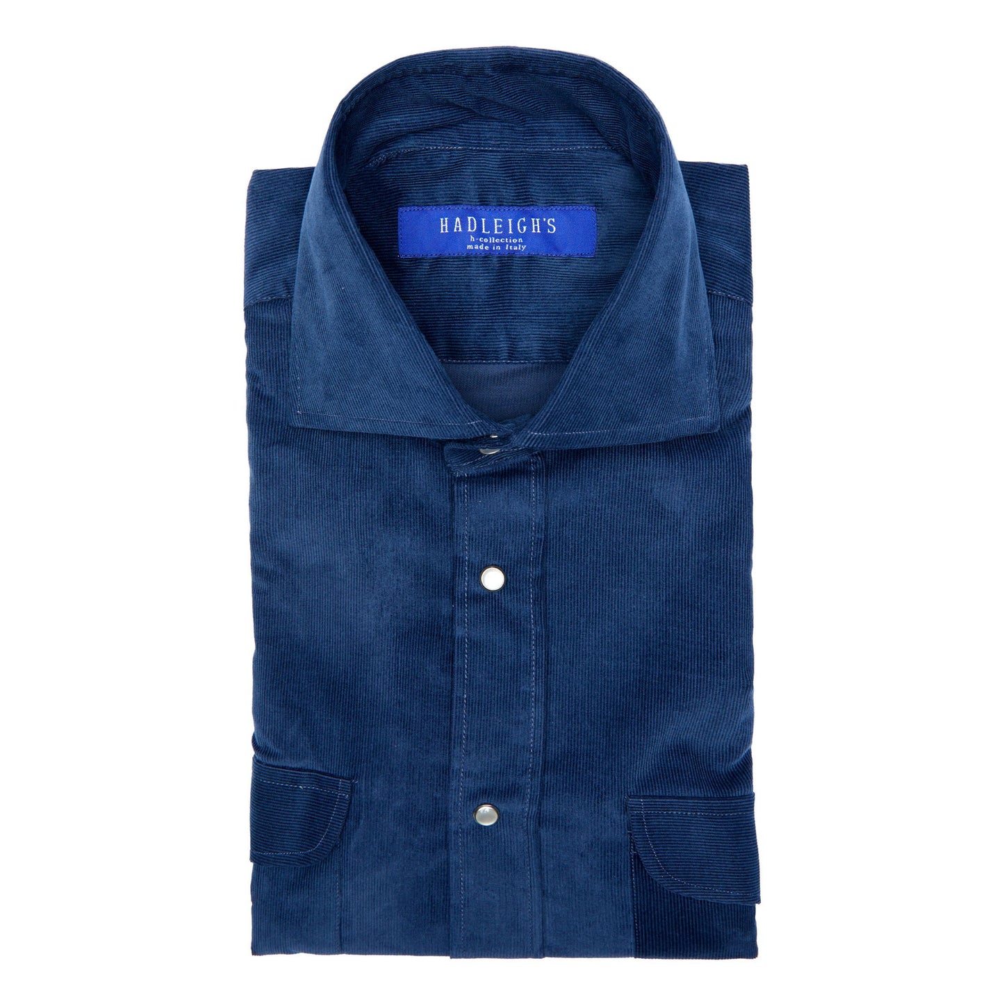 Kacey Shirt in Blue Pinwale Corduroy