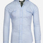Kacey Field Shirt in Baby Blue Plaid