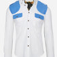 JD Performance Field Shirt in White with Blue