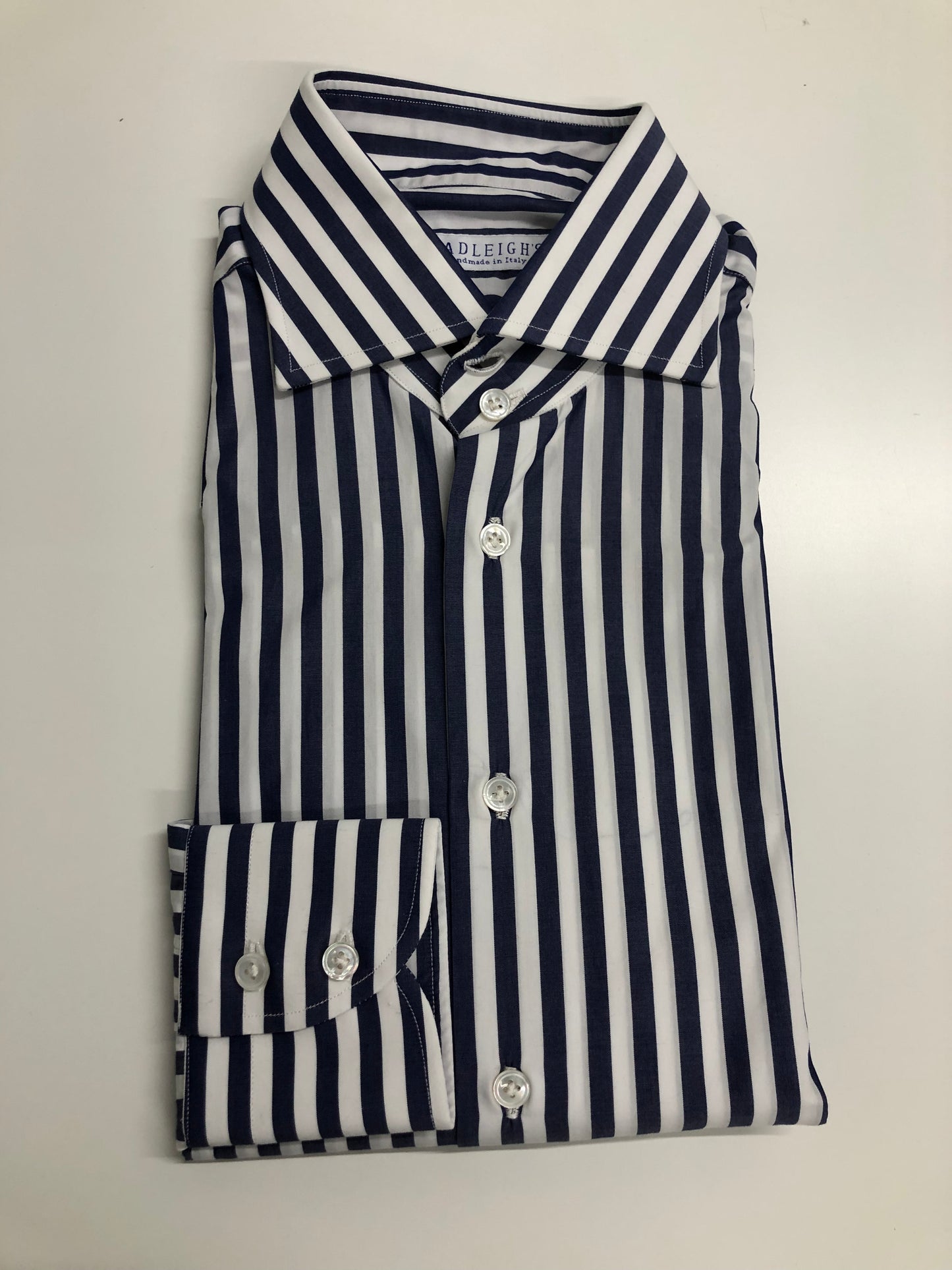 Bold Stripe Button Down Shirt in Blue