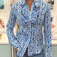HGIRL BELINDA BLOUSE IN BLUE LOBSTER
