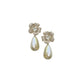 Chelsea Garden Flower + Pearly Teardrop Earrings
