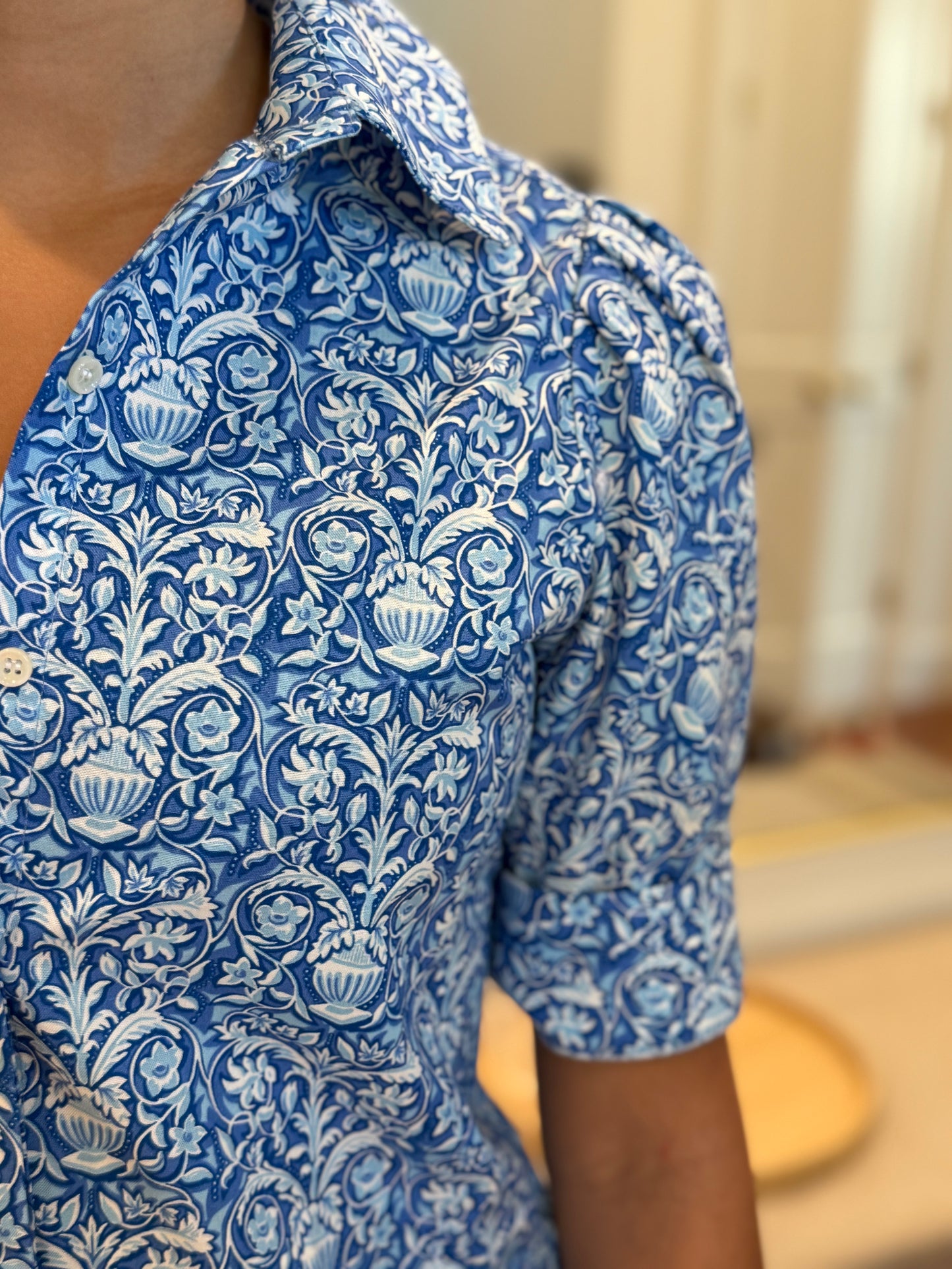 HGIRL TRACY DRESS IN BLUE PAISLEY