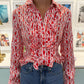 HGIRL BELINDA BLOUSE IN RED LOBSTER