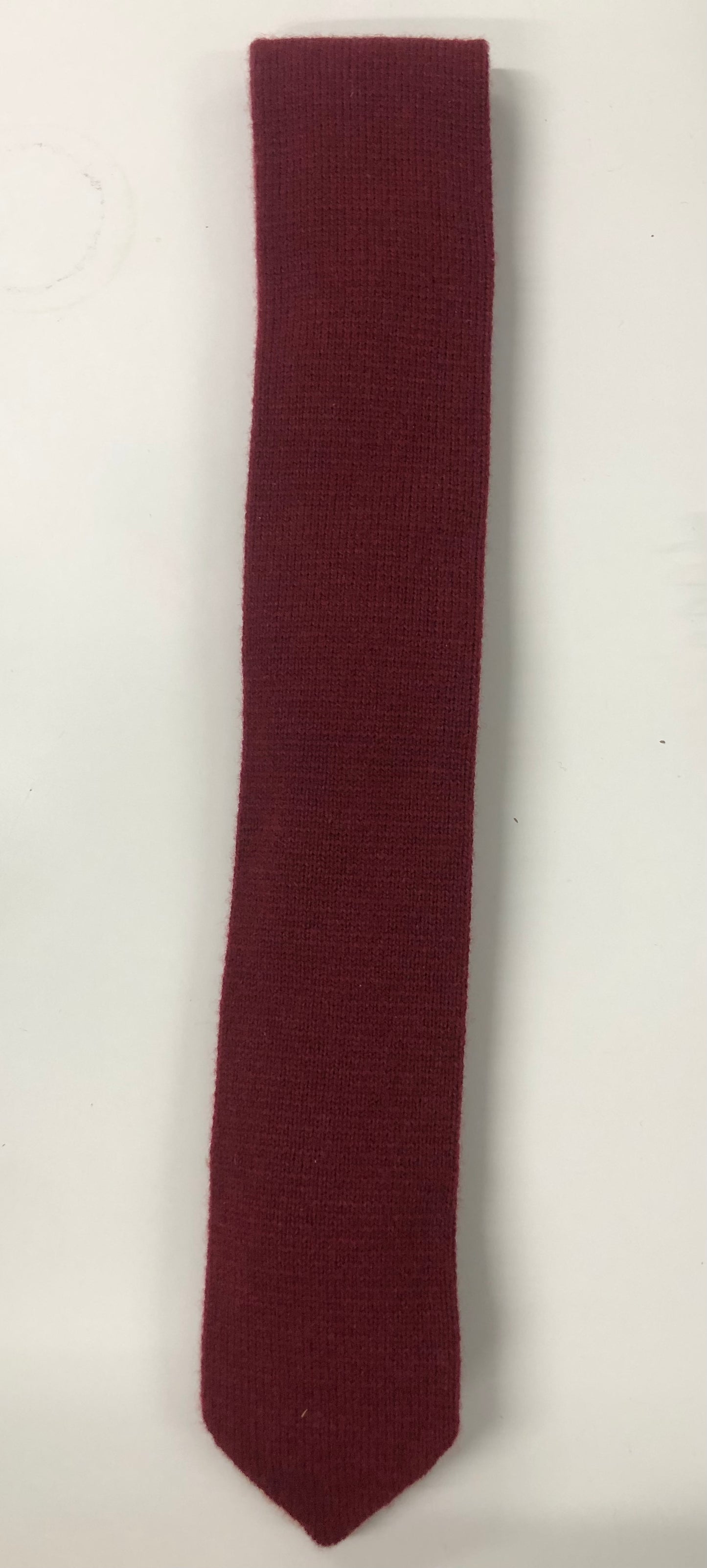 Red Wool Knit Tie