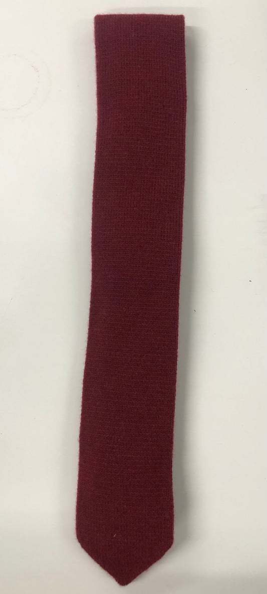 Red Wool Knit Tie