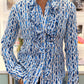 HGIRL BELINDA BLOUSE IN BLUE LOBSTER