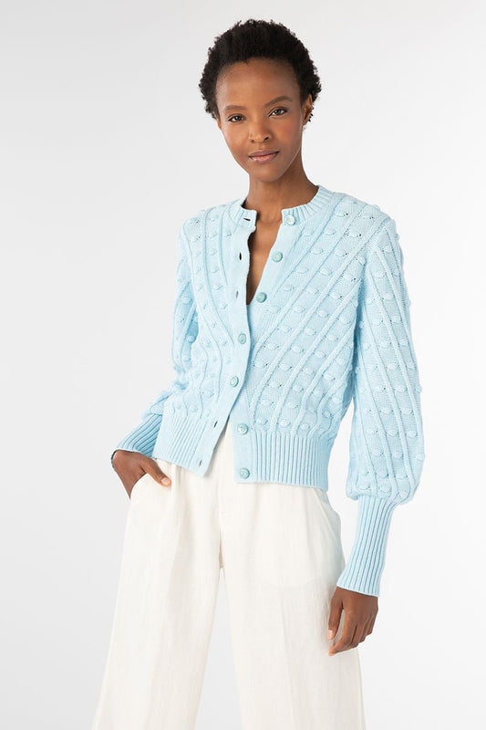 Bobble Cardigan in Moonstone