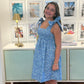 HGIRL JUNIOR EVY DRESS IN BLUE SAIL BOAT