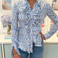HGIRL BELINDA IN BLUE BIRD SILK