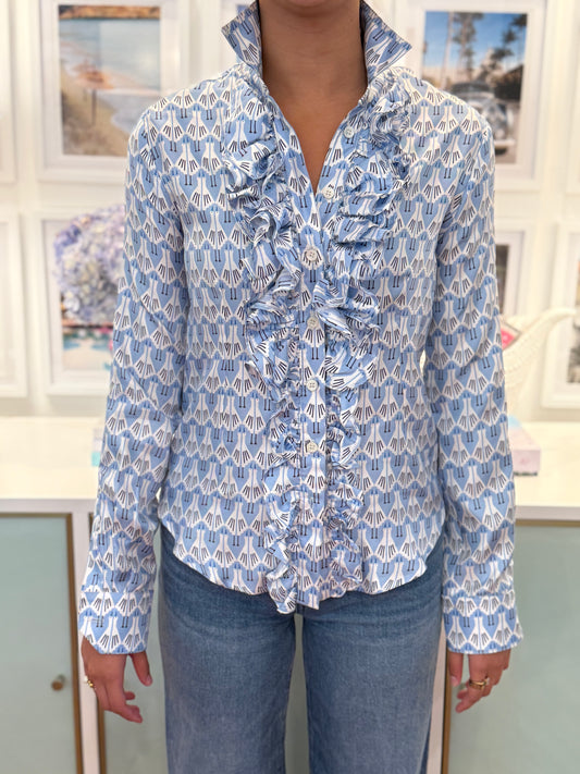 HGIRL BELINDA IN BLUE BIRD SILK