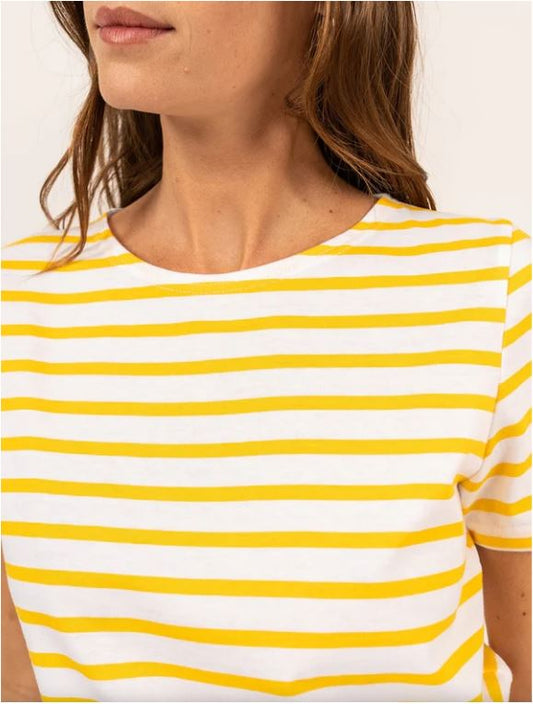 Etrille II Stripe Tee-Shirt in Yellow