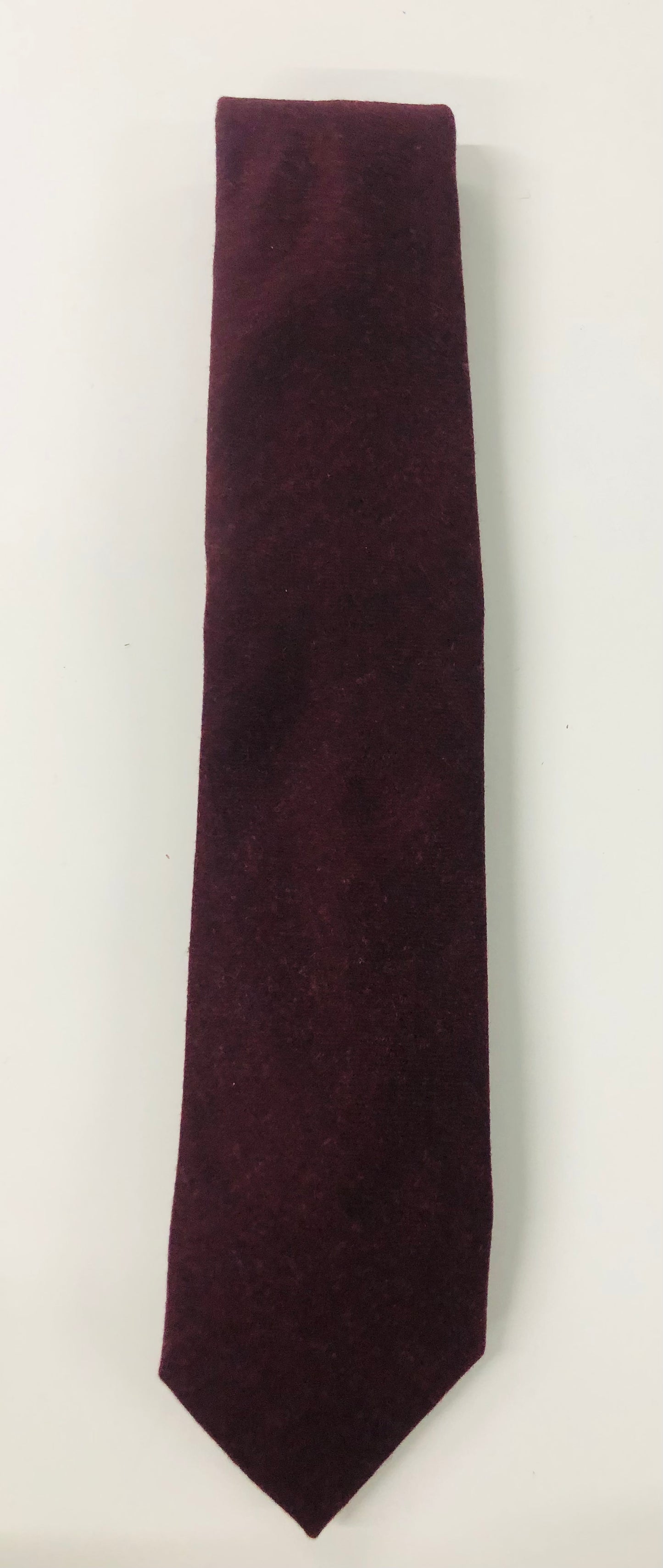 Burgundy Wool Tie