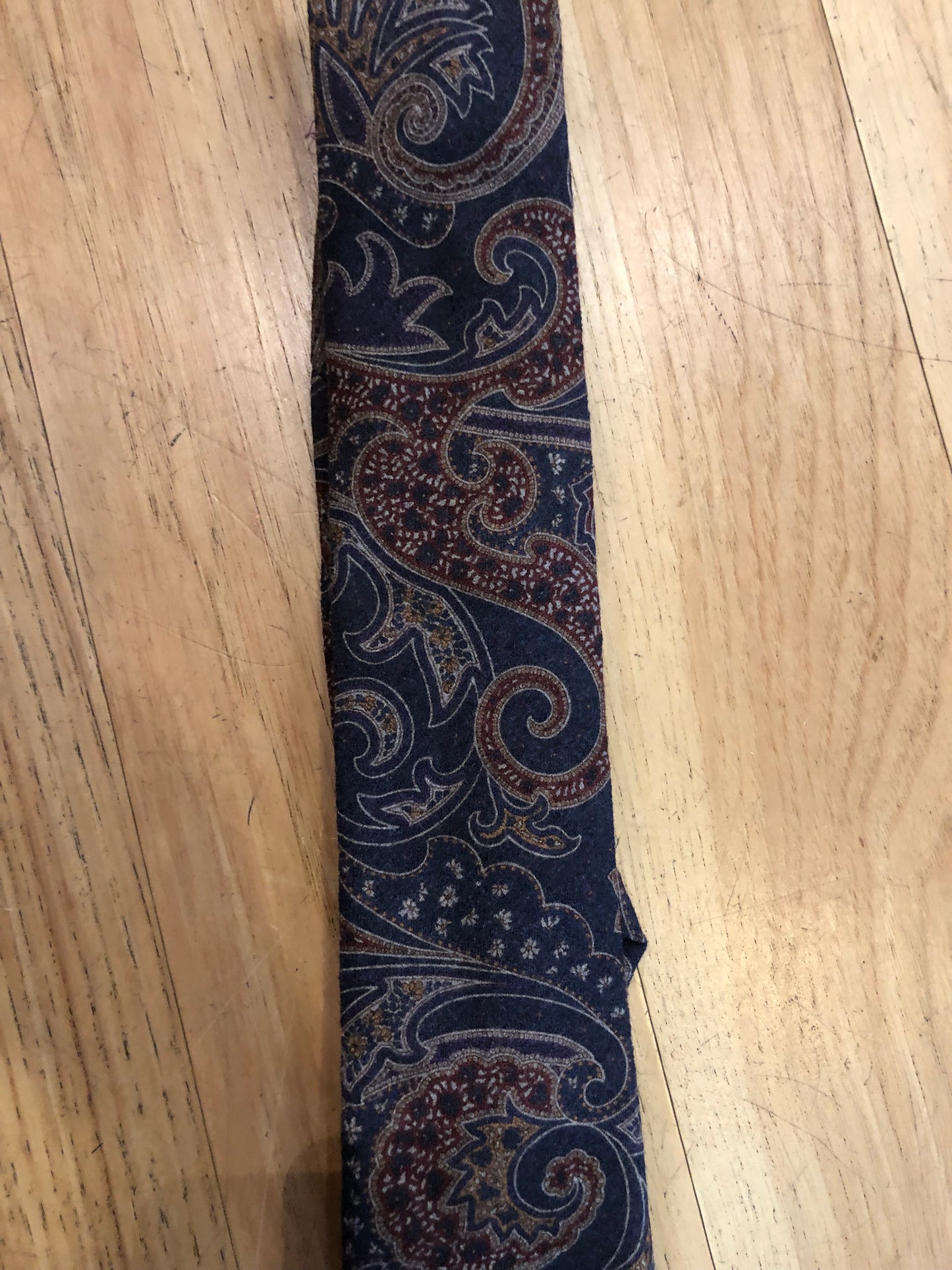 Wool and Paisley Tie
