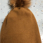 Fox Pom Hat in Camel