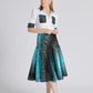 Fancy Camelia Skirt Green Sparkle