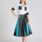 Fancy Camelia Skirt Green Sparkle