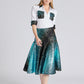 Fancy Camelia Skirt Green Sparkle