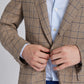 James Jacket in Brown with Blue Plaid