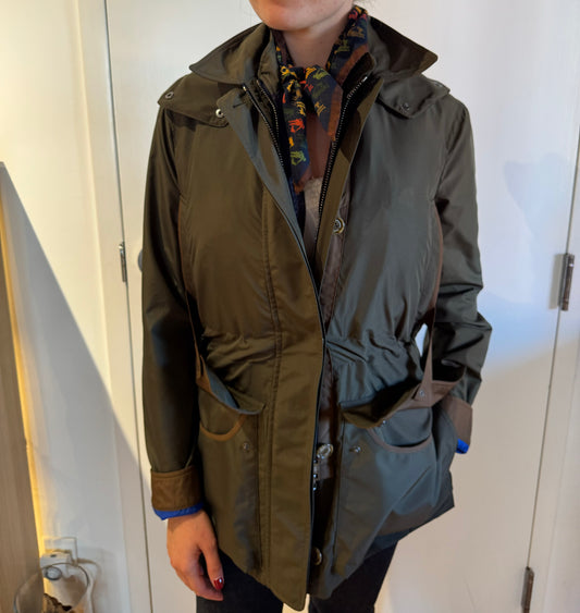 CDC Lauren Coat in Green/Brown