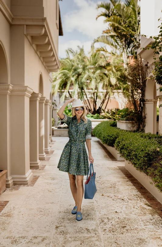 Eleanor Skirt in Green Floral