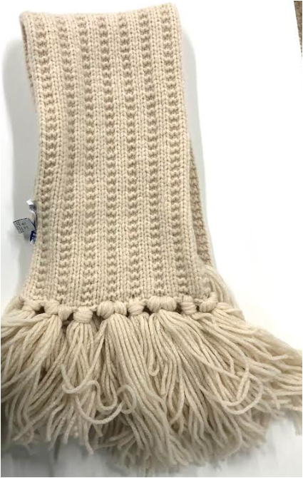 Knit Scarf in Ivory