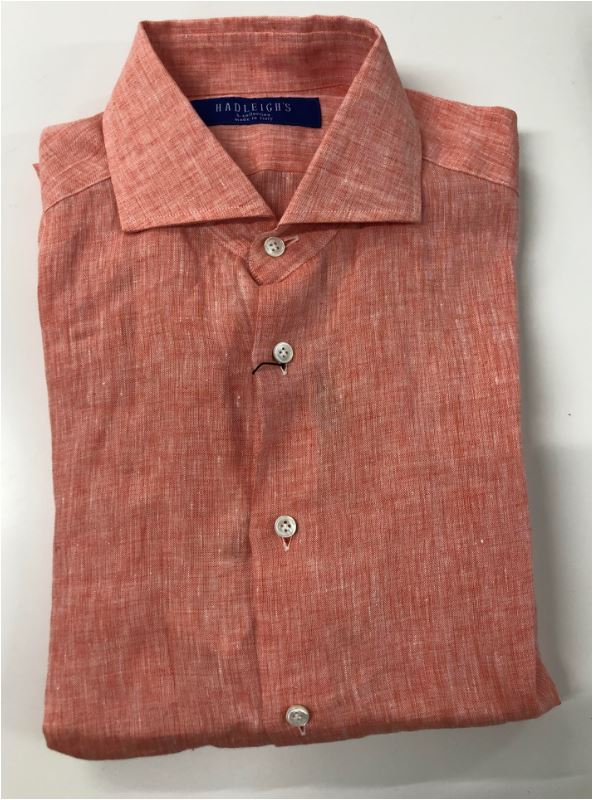 Linen Shirt in Orange