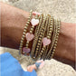 Pippa Pink Multi Heart Bracelet