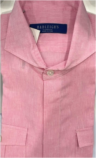 Linen Positano Shirt in Pink