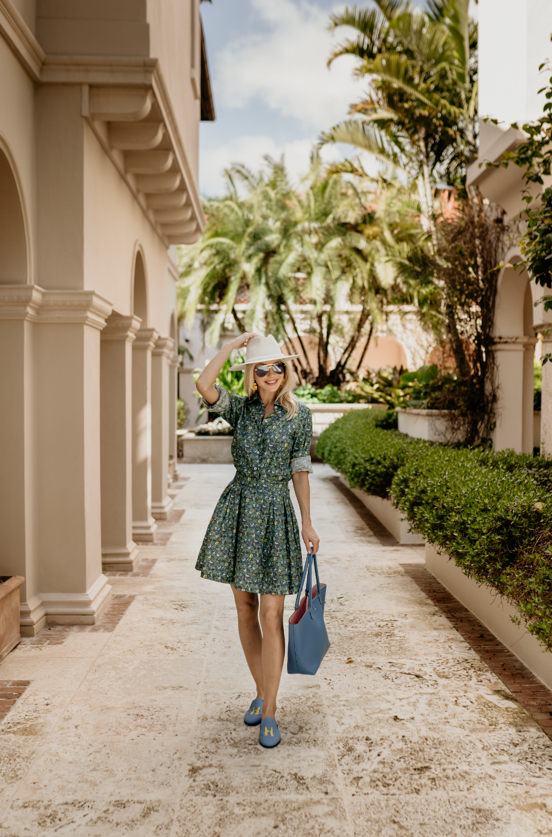 Fiona Shirt Green Floral