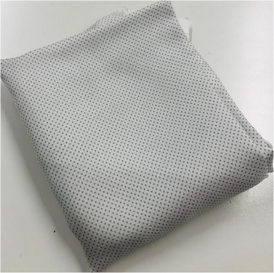 White/Grey Pin Dot Pocket Square