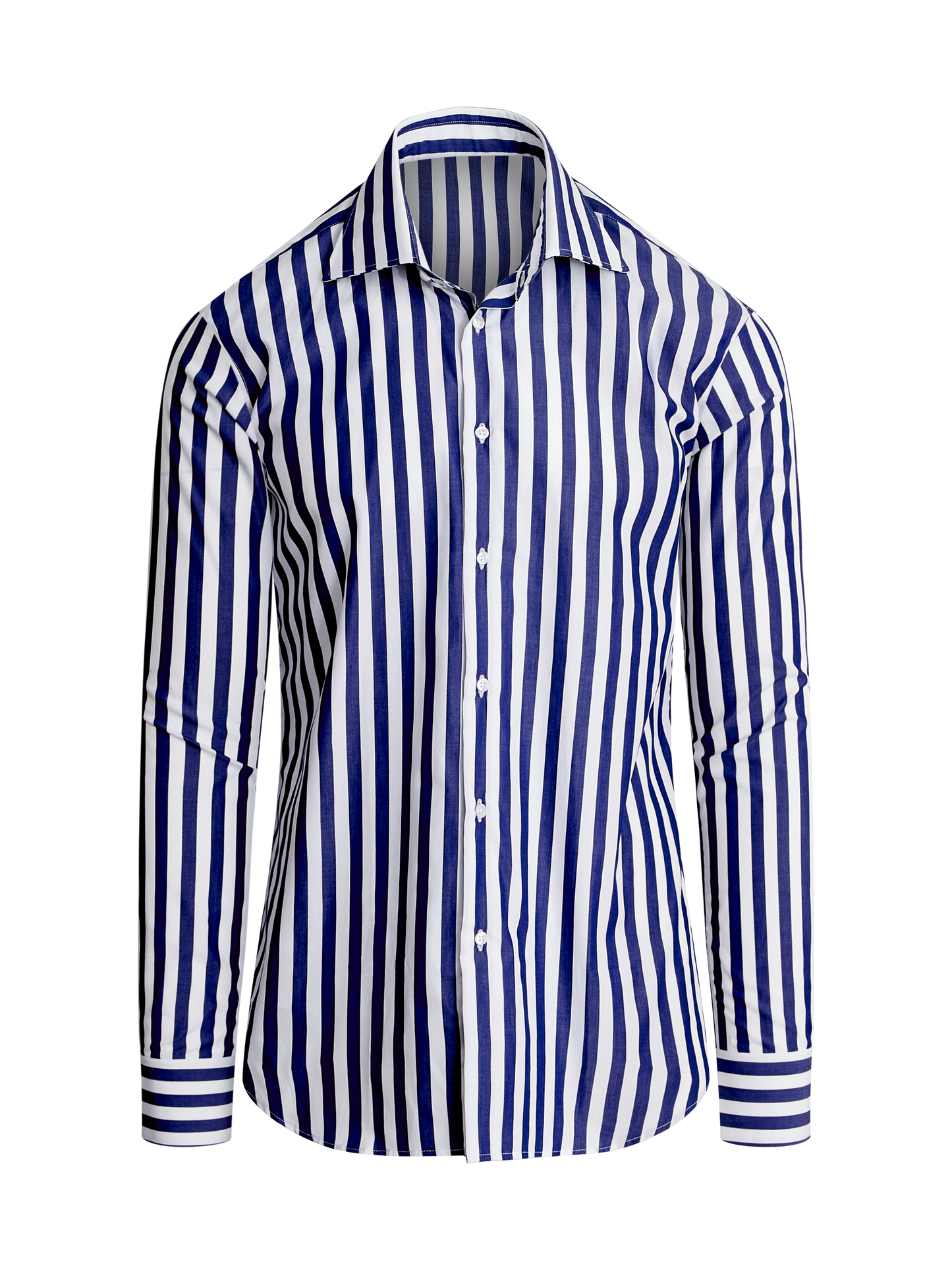 Classic Shirt in Blue Bold Stripe