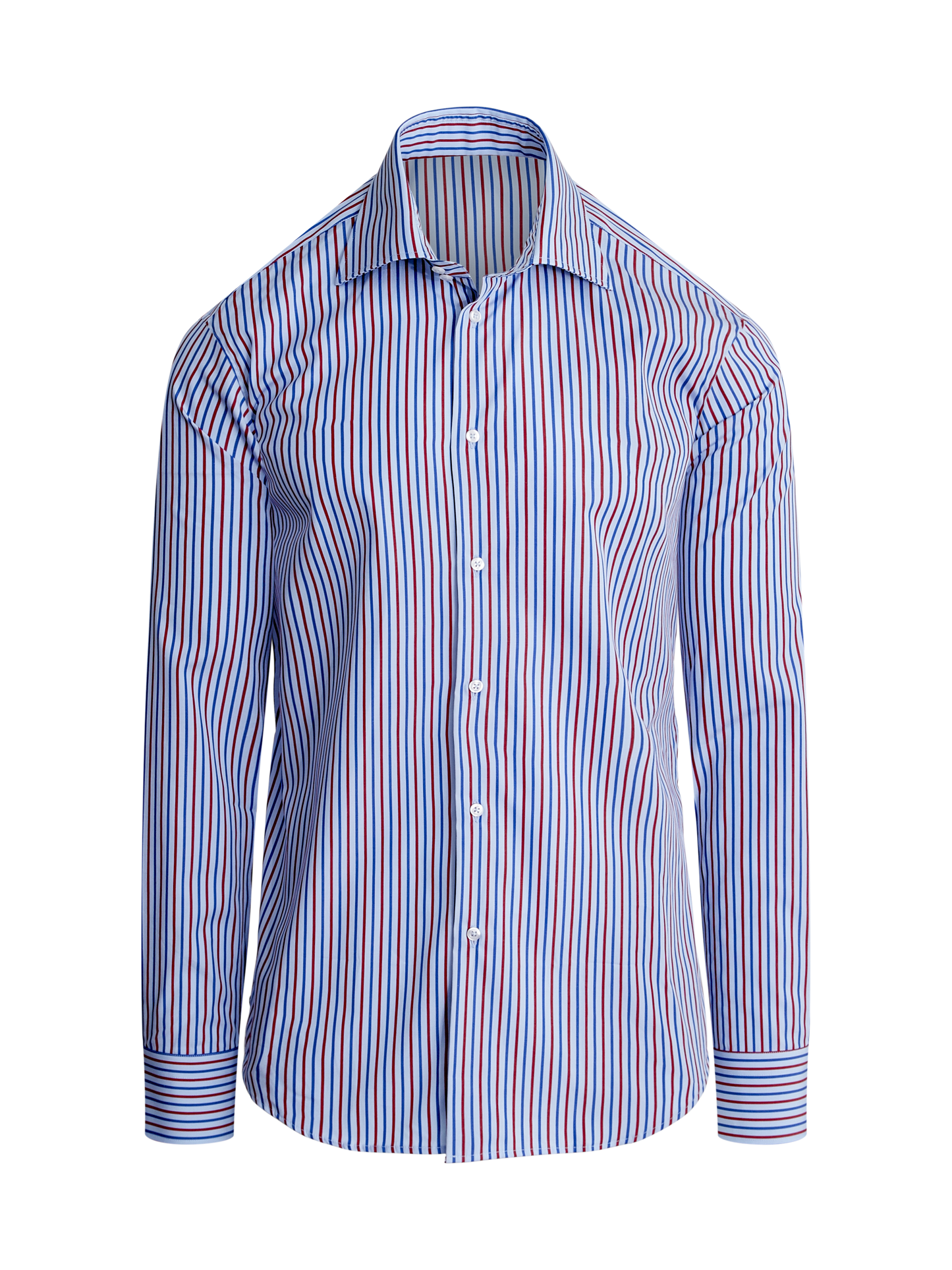 Classic Shirt in Blue with Red Stripe