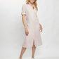 Tracy Dress in Pink Stripe Linen