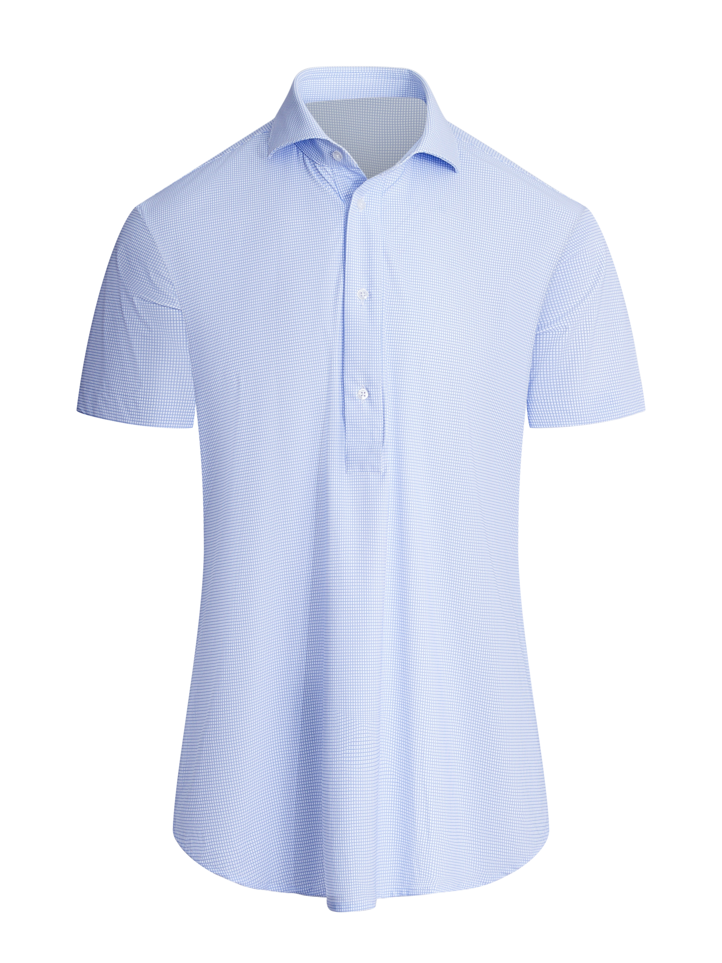 S/S Performance Popover in Light Blue Geometric