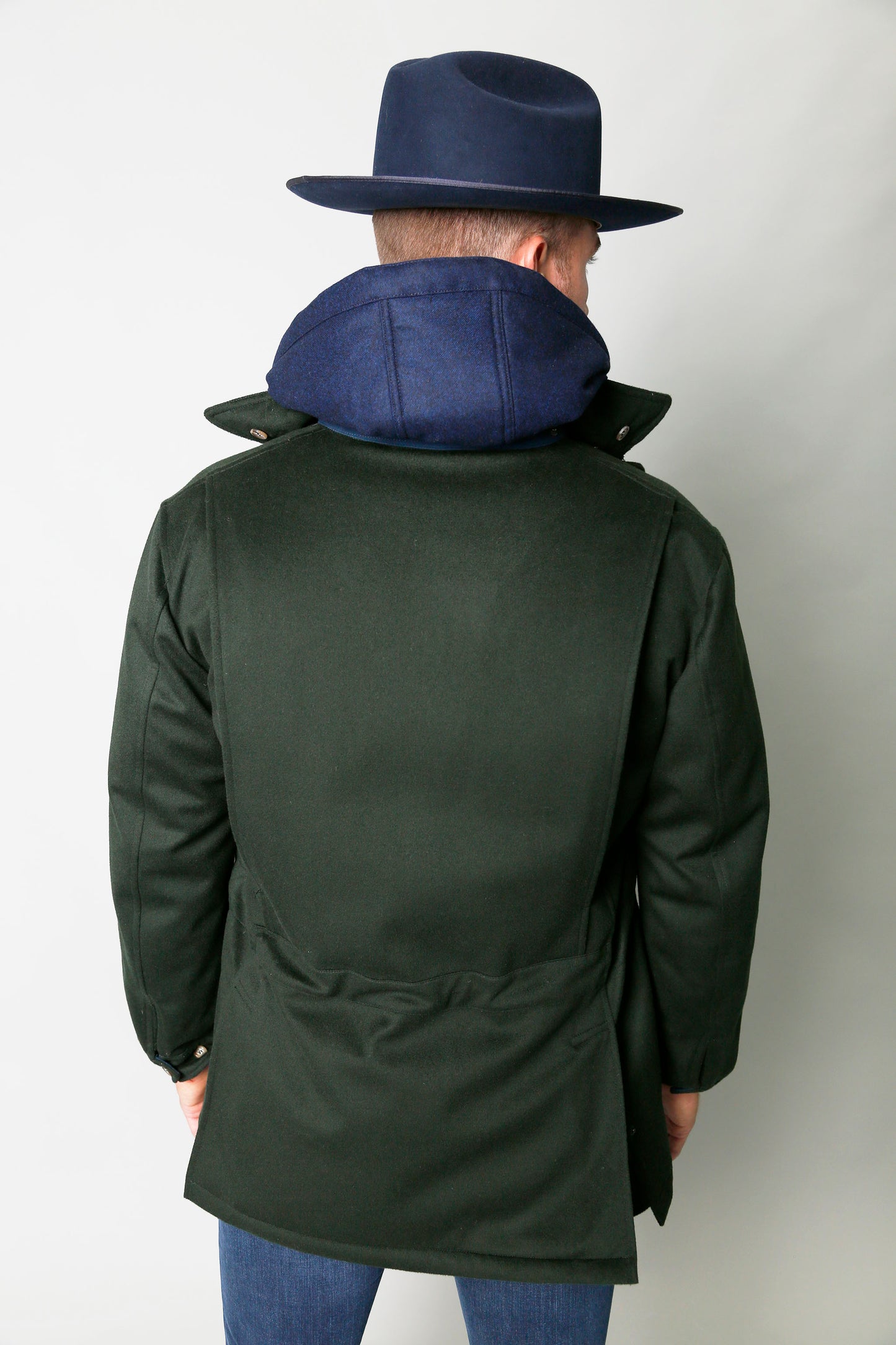 Storm System Wool Ralph Coat in Green